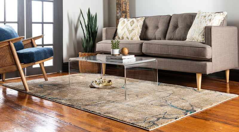 Serenade Oasis Collection Area Rug -  Oasis Rectangle Light Brown  lifestyle 7