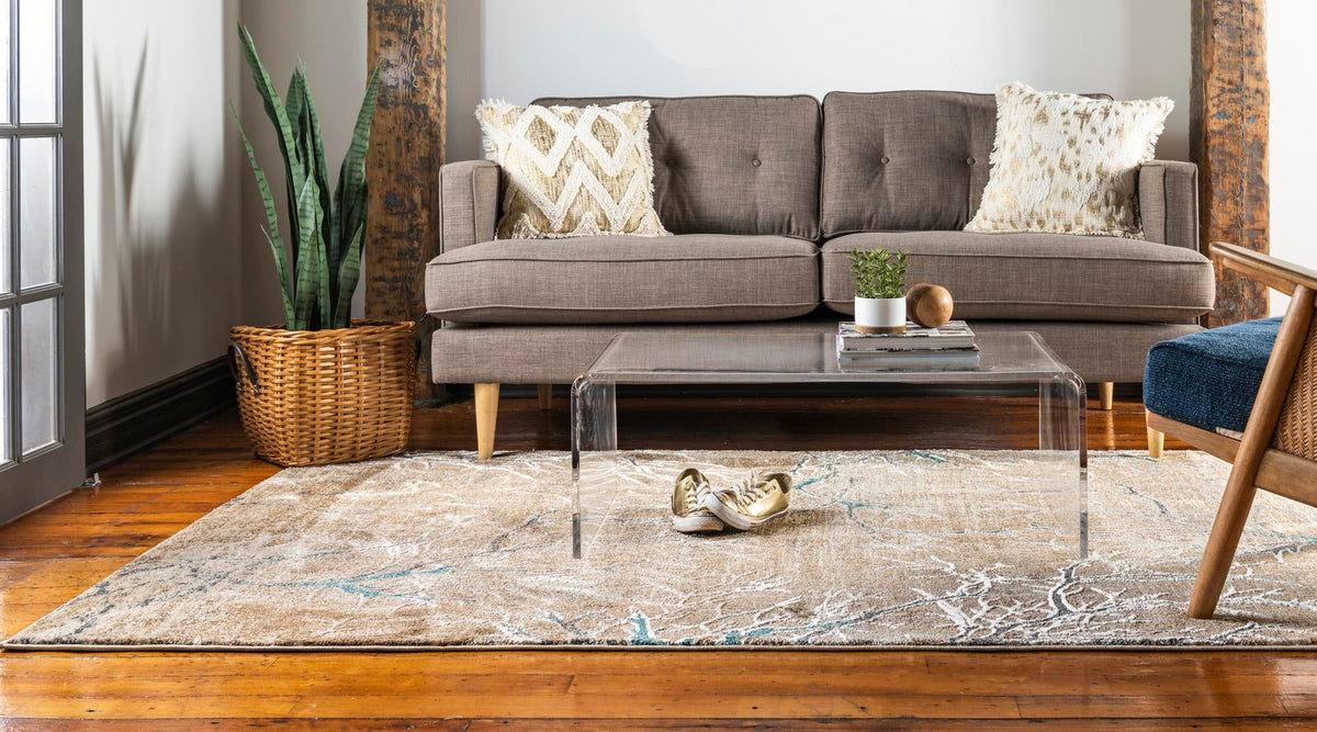 Serenade Oasis Collection Area Rug -  Oasis Rectangle Light Brown  lifestyle 9