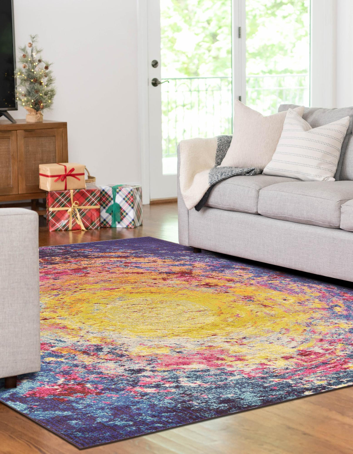 Marrakesh Elegance Collection Area Rug -  Akka Rectangle Multi  lifestyle 4