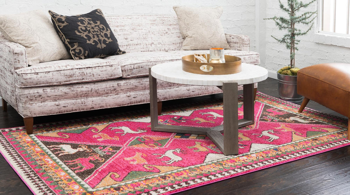 Sedona Vista Collection Area Rug -  Nolina Rectangle Pink  lifestyle 6