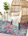 Sevilla Splendor Collection Area Rug - Alcazar Rectangle Blue  lifestyle 29