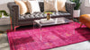 Chateau Elegance Collection Area Rug -  Louvre Rectangle Magenta  lifestyle 6