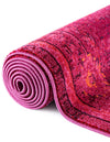 Chateau Elegance Collection Area Rug -  Louvre Rectangle Magenta  lifestyle 33