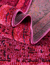 Chateau Elegance Collection Area Rug -  Louvre Rectangle Magenta  lifestyle 34