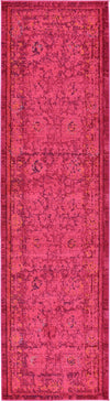 Chateau Elegance Collection Area Rug -  Louvre Runner Magenta  lifestyle 33