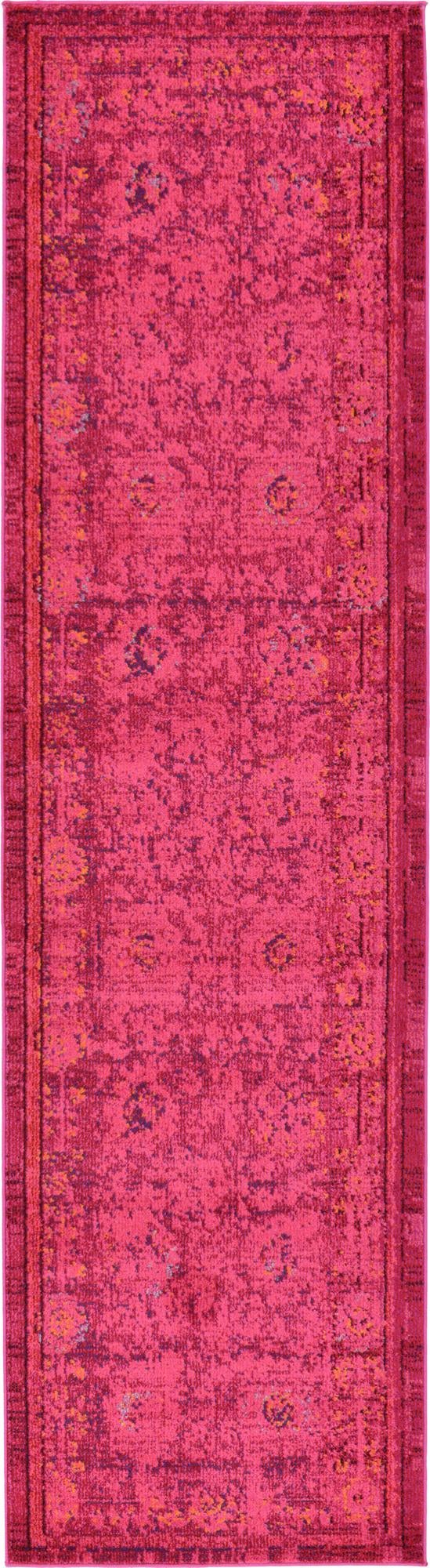 Chateau Elegance Collection Area Rug -  Louvre Runner Magenta  lifestyle 33