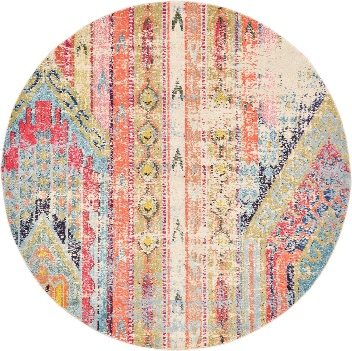 Sedona Vista Collection Area Rug -  Cholla Round Multi  lifestyle 19