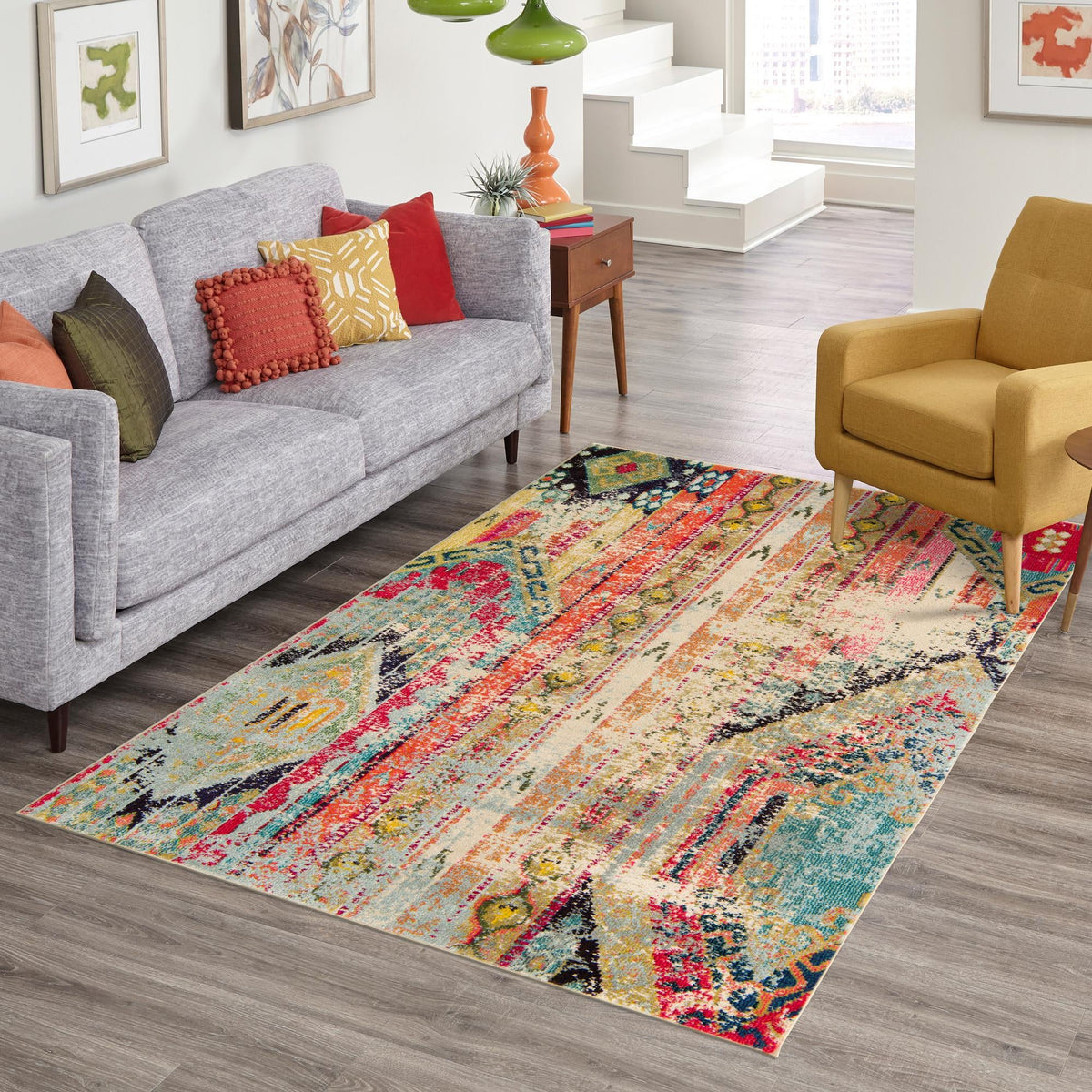 Sedona Vista Collection Area Rug -  Cholla Rectangle Multi  lifestyle 17