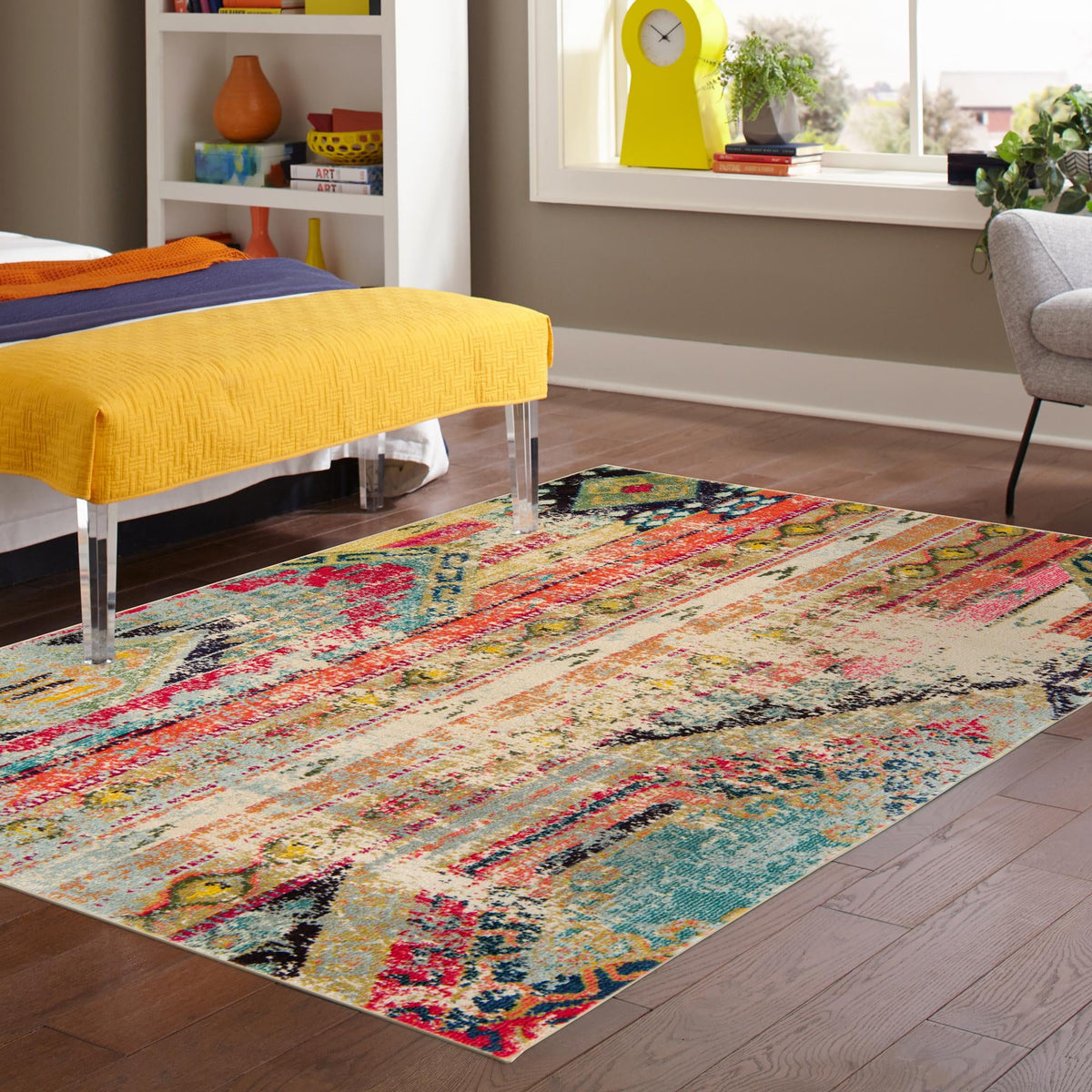 Sedona Vista Collection Area Rug -  Cholla Rectangle Multi  lifestyle 18