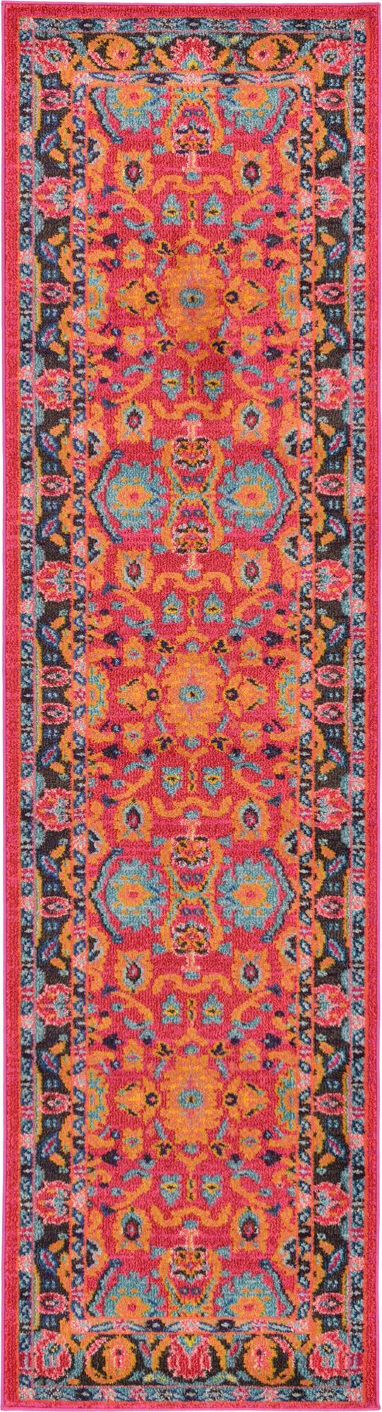 Chateau Elegance Collection Area Rug -  Giverny Runner Pink  lifestyle 12