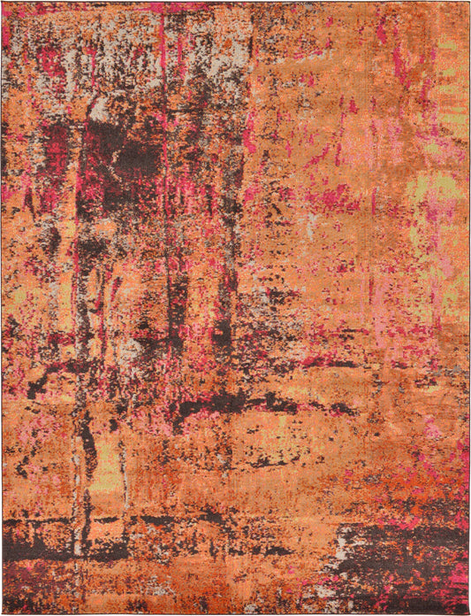 Marrakesh Elegance Collection Area Rug -  Ennakhil Rectangle Orange Main
