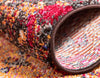 Marrakesh Elegance Collection Area Rug -  Ennakhil Round Orange  lifestyle 29