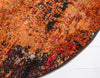 Marrakesh Elegance Collection Area Rug -  Ennakhil Round Orange  lifestyle 35