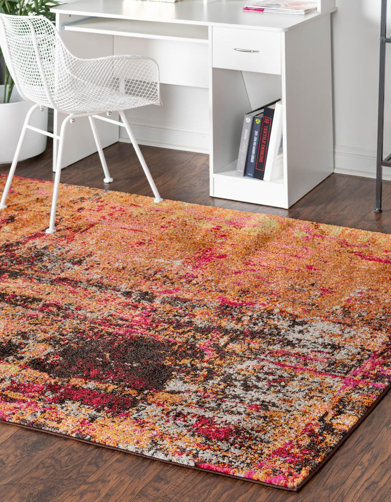 Marrakesh Elegance Collection Area Rug -  Ennakhil Rectangle Orange  lifestyle 3