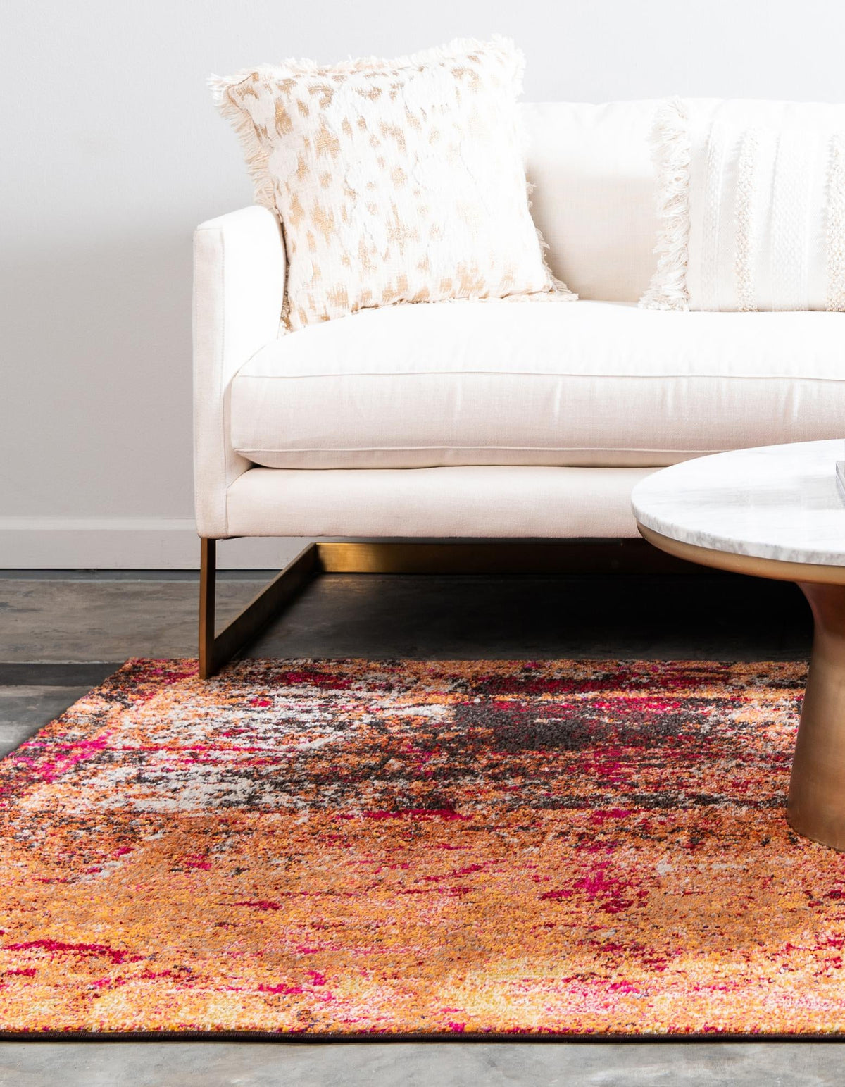 Marrakesh Elegance Collection Area Rug -  Ennakhil Rectangular Orange  lifestyle 22