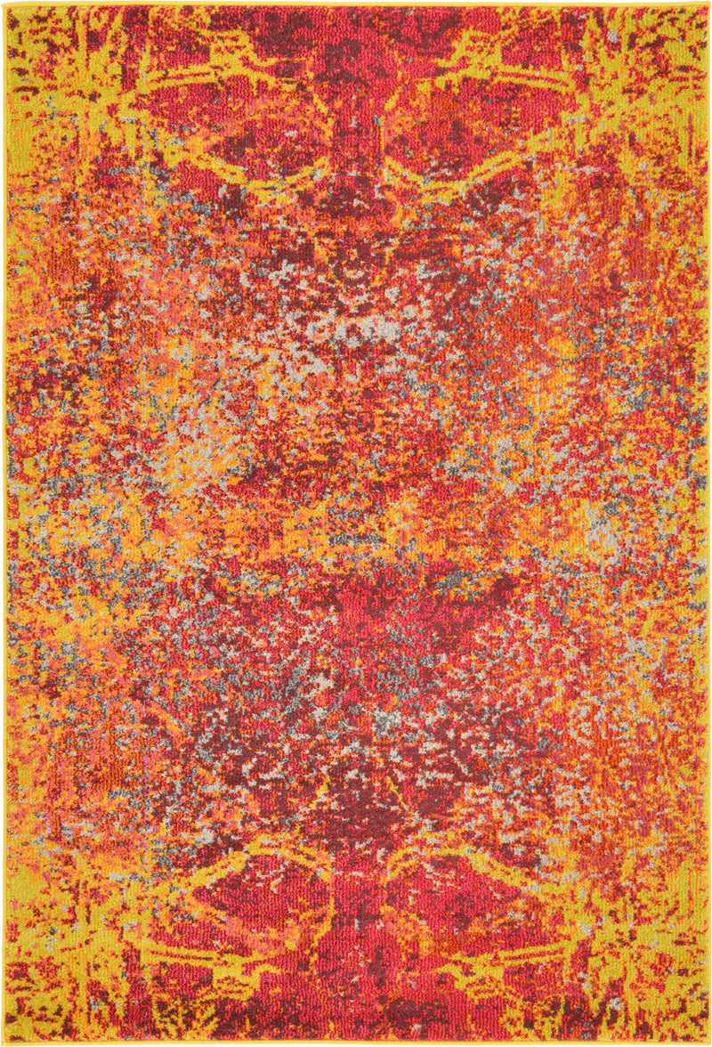 Marrakesh Elegance Collection Area Rug -  Tiznit Rectangle Red Main