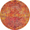 Marrakesh Elegance Collection Area Rug -  Tiznit Round Red  lifestyle 11