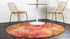 Marrakesh Elegance Collection Area Rug -  Tiznit Round Red  lifestyle 17