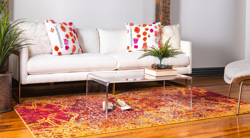 Marrakesh Elegance Collection Area Rug -  Tiznit Rectangular Red  lifestyle 19