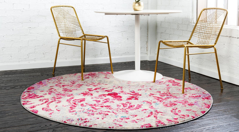Marrakesh Elegance Collection Area Rug -  Tiddas Round Multi  lifestyle 18
