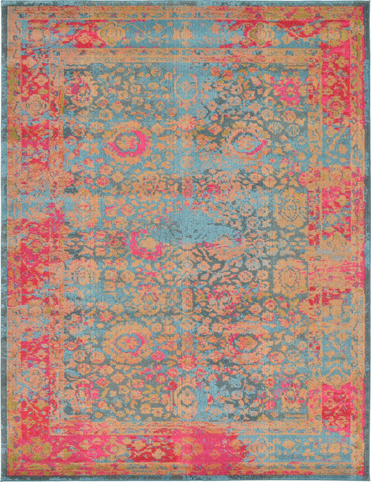 Chateau Elegance Collection Area Rug -  Marly Rectangle Blue Main