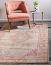 Chateau Elegance Collection Area Rug -  Provence Rectangular Light Blue  lifestyle 18
