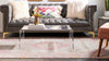 Chateau Elegance Collection Area Rug -  Provence Rectangular Light Blue  lifestyle 46