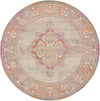 Chateau Elegance Collection Area Rug -  Provence Round Light Blue  lifestyle 16
