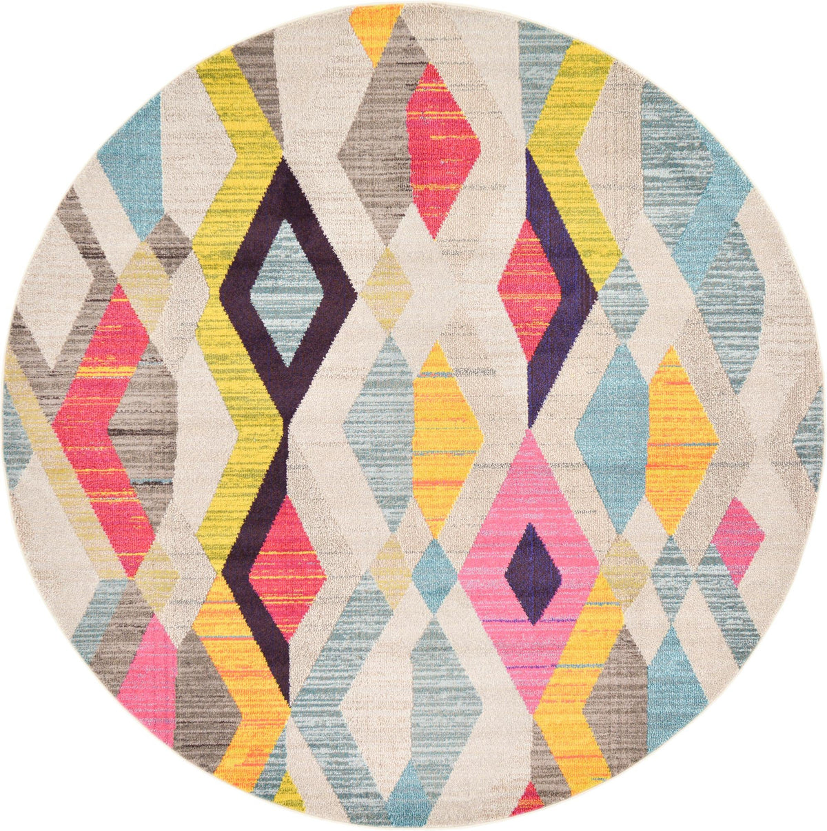 Sedona Vista Collection Area Rug -  Pricklypear Round Multi  lifestyle 18