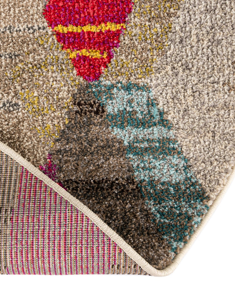 Sedona Vista Collection Area Rug -  Pricklypear Round Multi  lifestyle 49