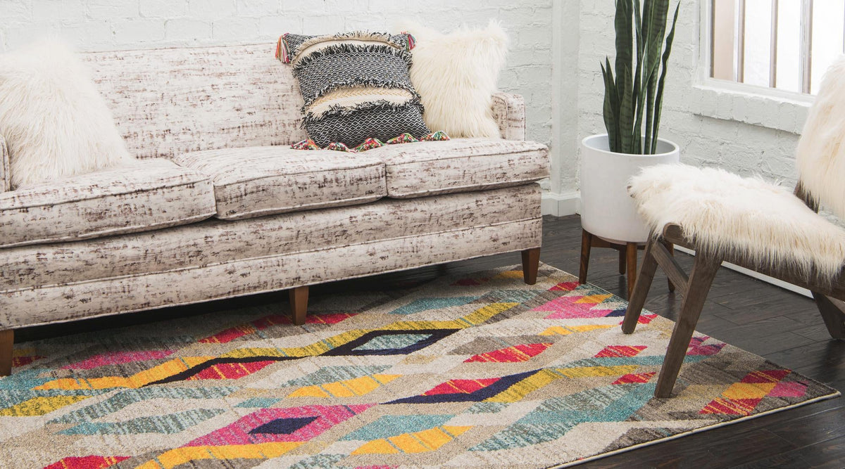 Sedona Vista Collection Area Rug -  Pricklypear Rectangle Multi  lifestyle 6