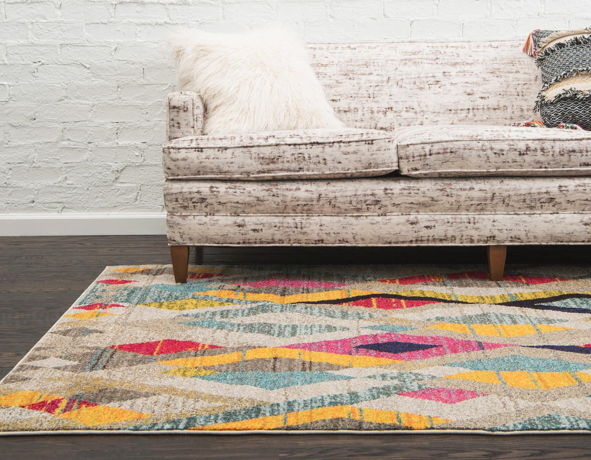 Sedona Vista Collection Area Rug -  Pricklypear Rectangle Multi  lifestyle 7