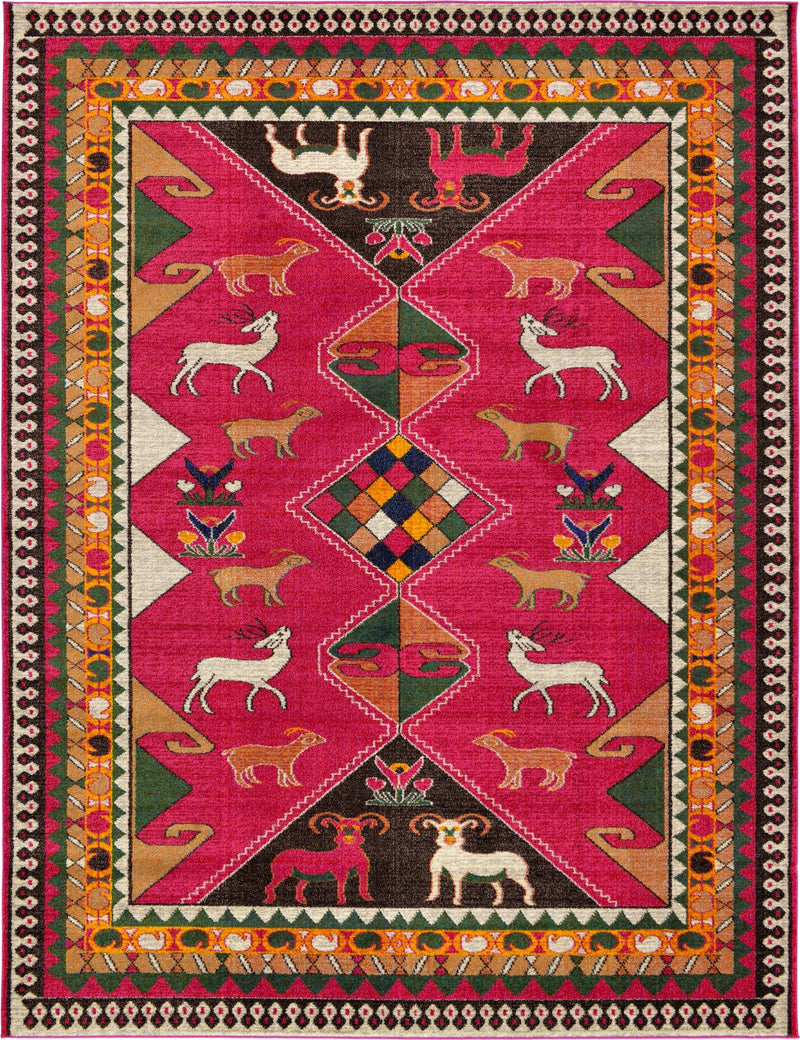 Sedona Vista Collection Area Rug -  Nolina Rectangle Pink  lifestyle 3