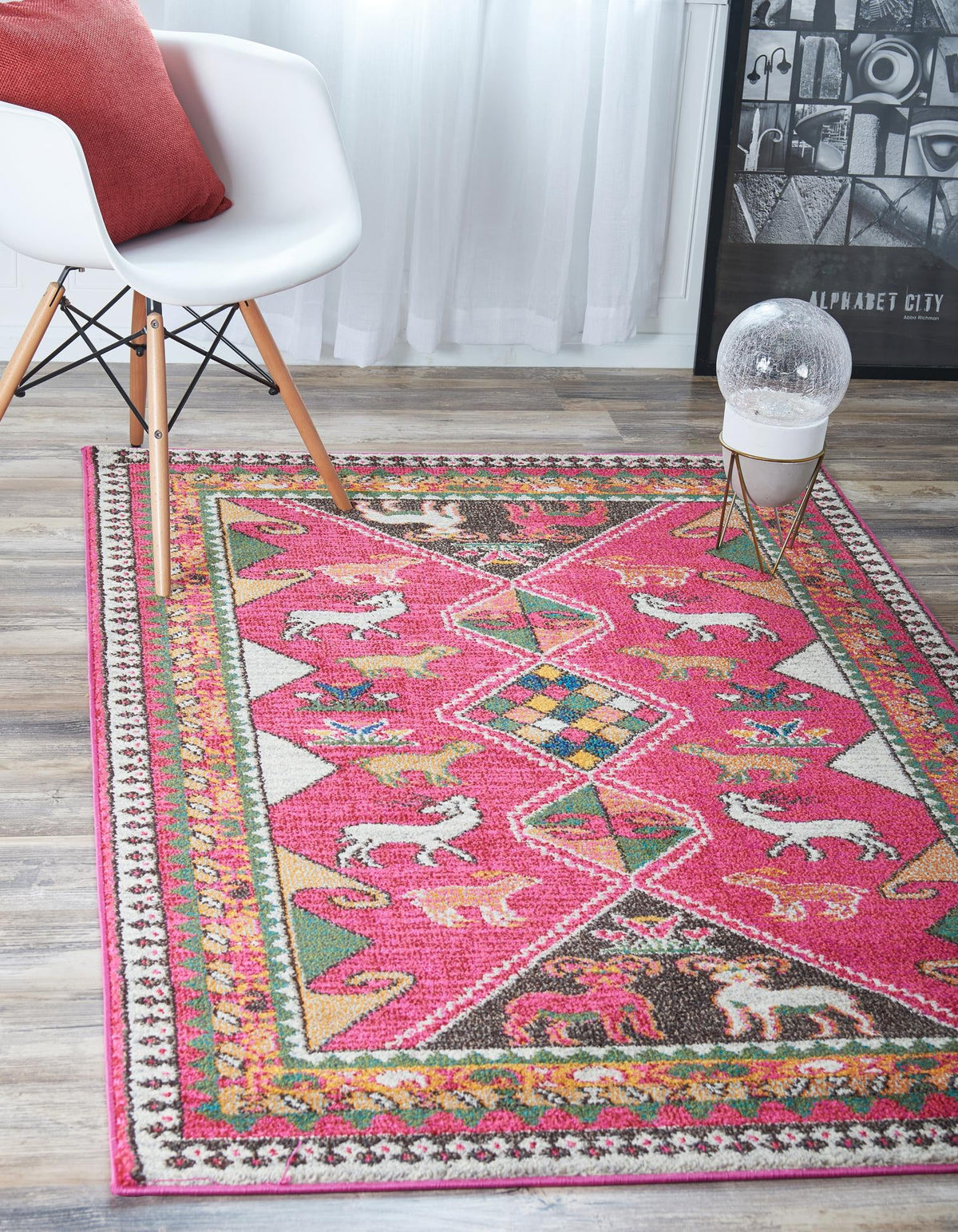Sedona Vista Collection Area Rug -  Nolina Rectangle Pink  lifestyle 3