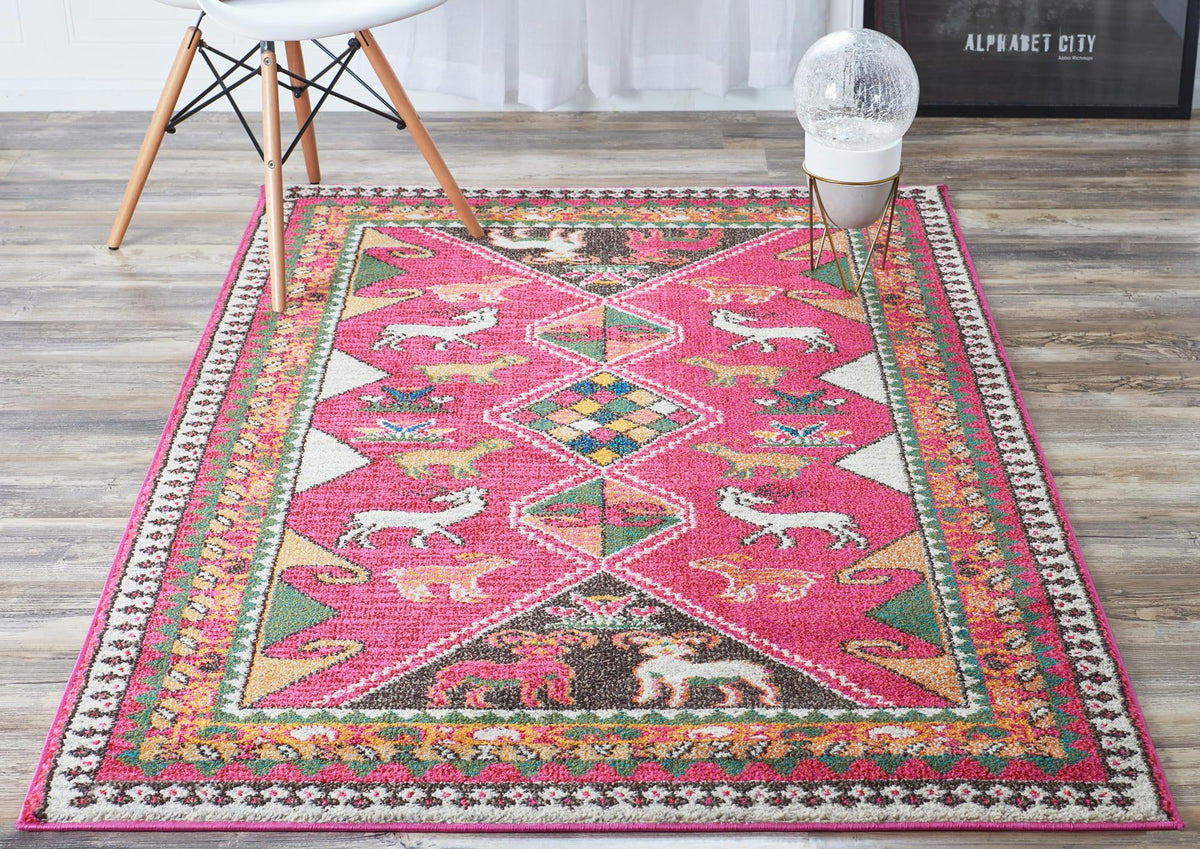 Sedona Vista Collection Area Rug -  Nolina Rectangle Pink  lifestyle 5