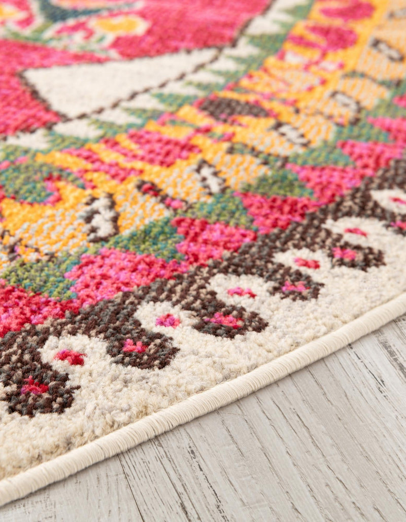 Sedona Vista Collection Area Rug -  Nolina Round Pink  lifestyle 32