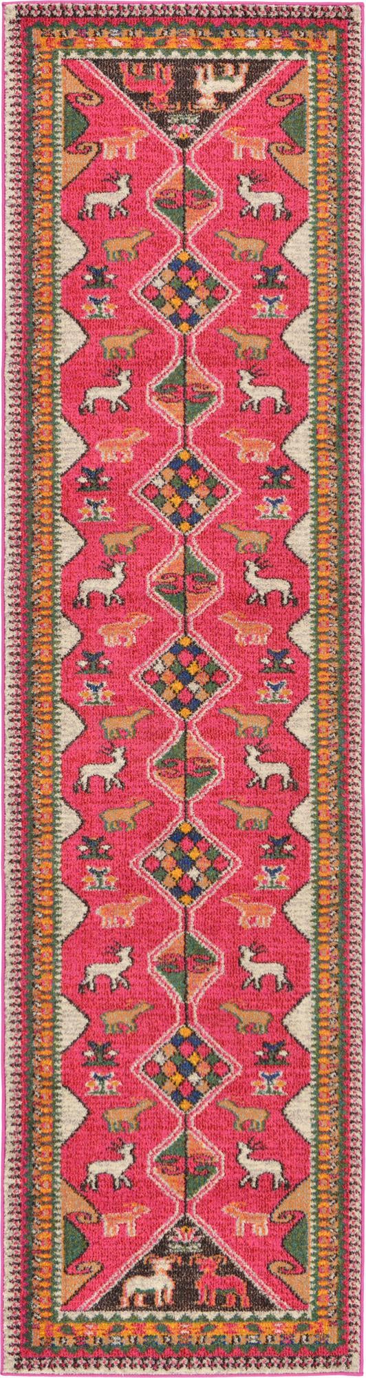 Sedona Vista Collection Area Rug -  Nolina Runner Pink  lifestyle 19