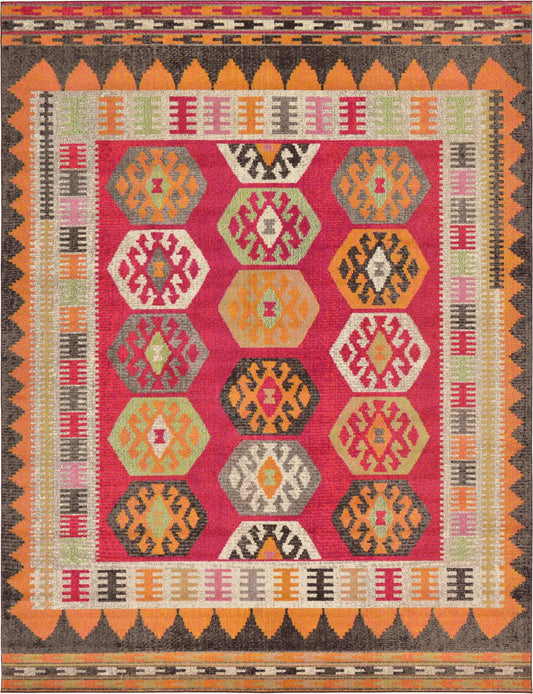 Sedona Vista Collection Area Rug -  Gila Rectangle Red Main