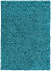 Plush Oasis Collection Area Rug - Serenity (Deep Aqua Blue) Rectangle Deep Aqua Blue  lifestyle 2