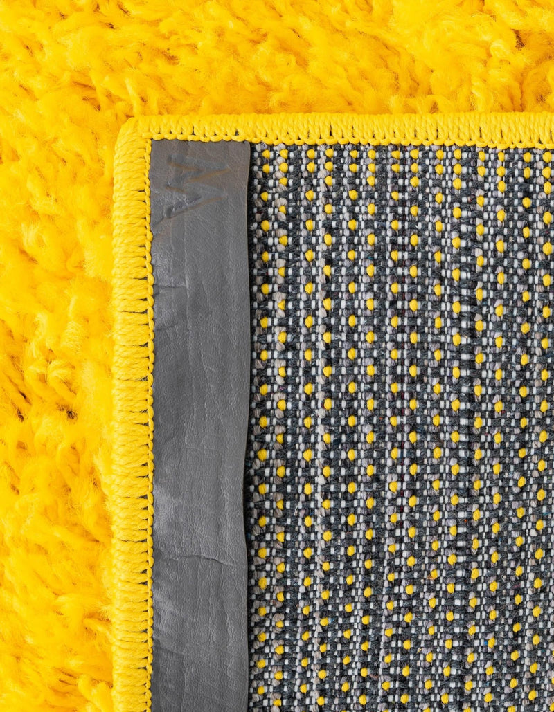 Plush Oasis Collection Area Rug - Serenity (Tuscan Sun Yellow) Round Tuscan Sun Yellow  lifestyle 63