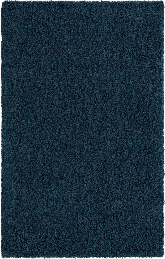 Plush Oasis Collection Area Rug - Serenity (Sapphire Blue) Rectangle Sapphire Blue Main
