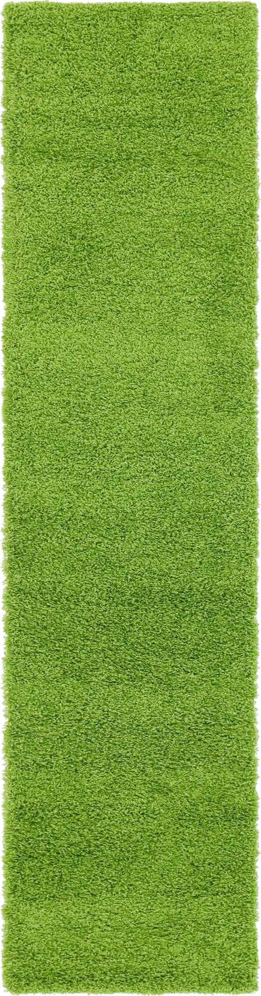Plush Oasis Collection Area Rug - Serenity (Grass Green) Runner Grass Green Main