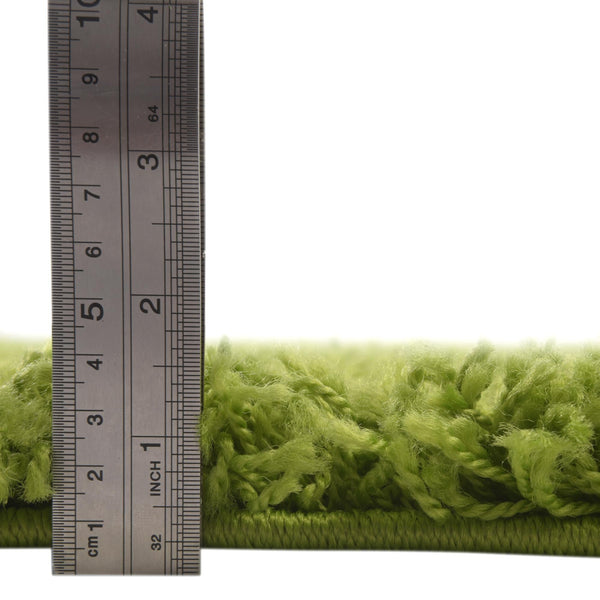 Plush Oasis Collection Area Rug - Serenity (Grass Green) Square Grass Green  lifestyle 4