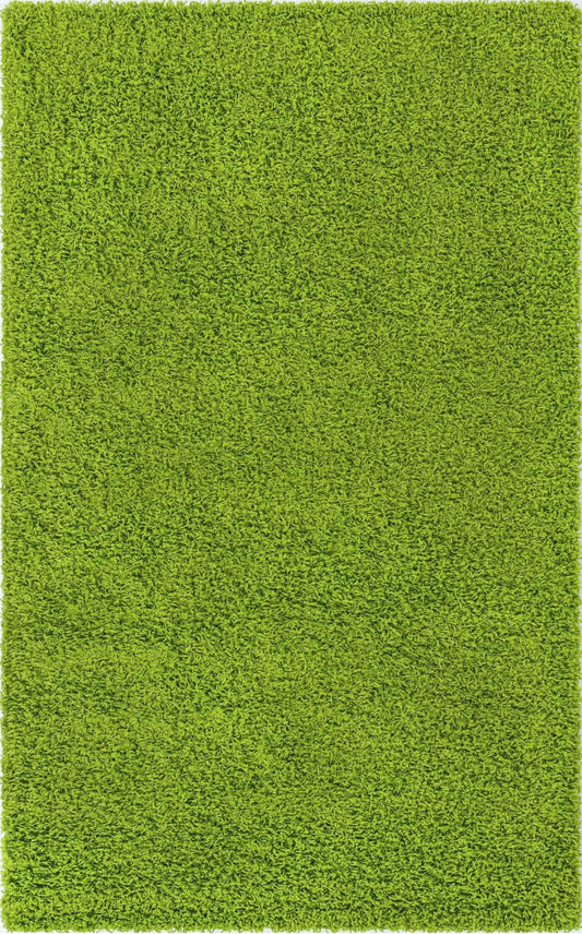 Plush Oasis Collection Area Rug - Serenity (Grass Green) Rectangle Grass Green Main