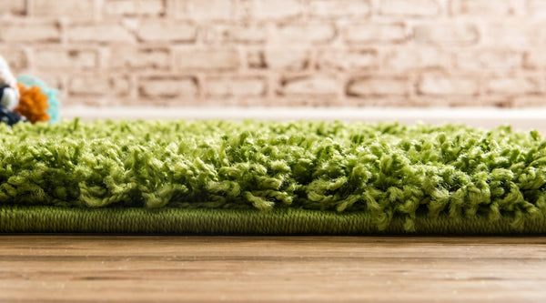 Plush Oasis Collection Area Rug - Serenity (Grass Green) Runner Grass Green  lifestyle 56