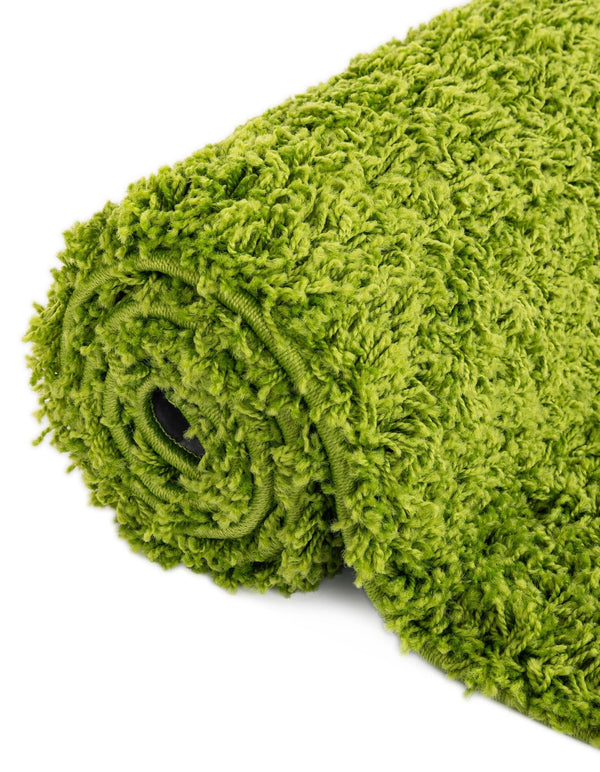 Plush Oasis Collection Area Rug - Serenity (Grass Green) Runner Grass Green  lifestyle 57
