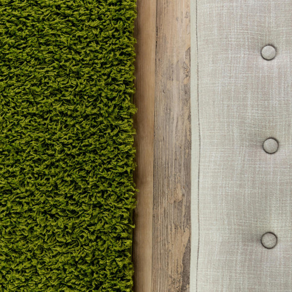 Plush Oasis Collection Area Rug - Serenity (Grass Green) Runner Grass Green  lifestyle 51
