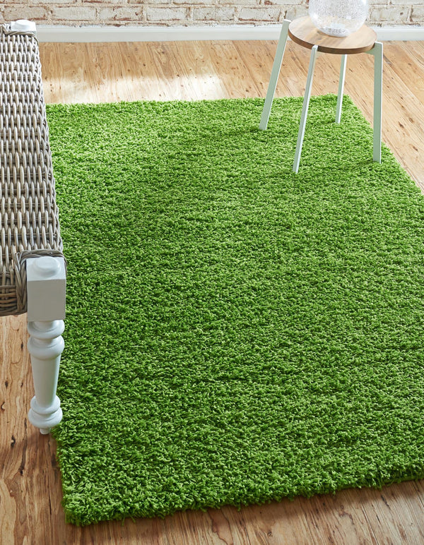 Plush Oasis Collection Area Rug - Serenity (Grass Green) Rectangle Grass Green  lifestyle 40