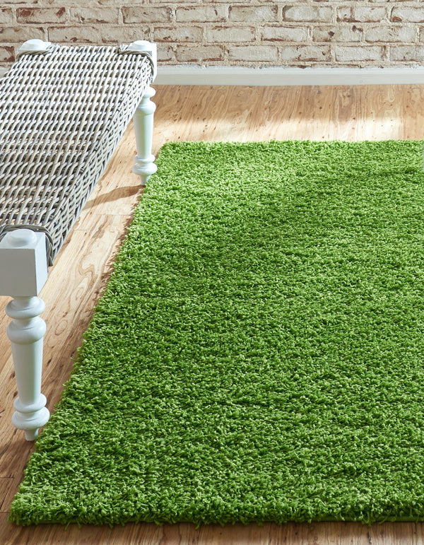 Plush Oasis Collection Area Rug - Serenity (Grass Green) Rectangle Grass Green  lifestyle 41
