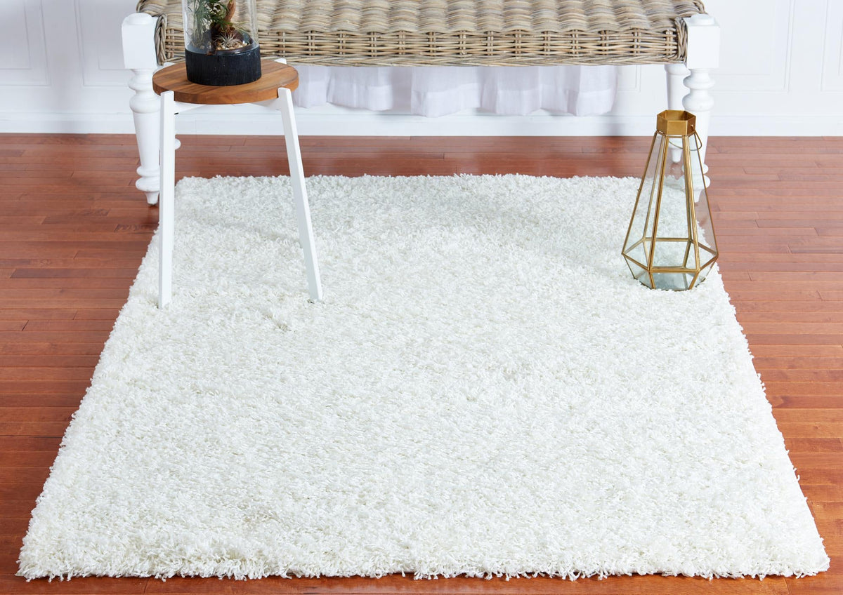 Plush Oasis Collection Area Rug - Serenity (Snow White) Rectangle Snow White  lifestyle 33
